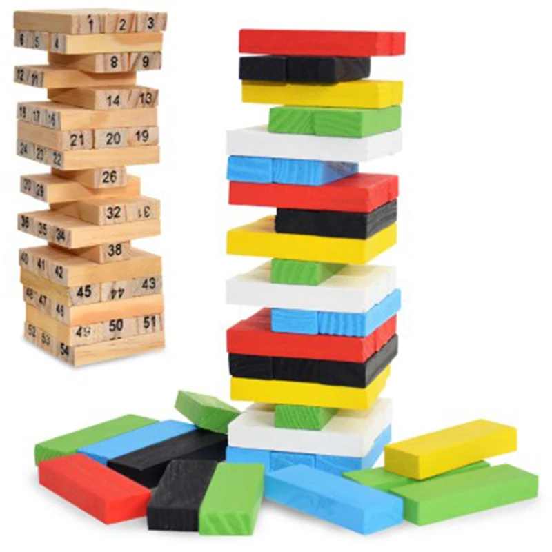 

Novel Wooden Digital Jenga Building Block Brain Game Toy Fashion Children Entertainment Intelligence Interaction Toys