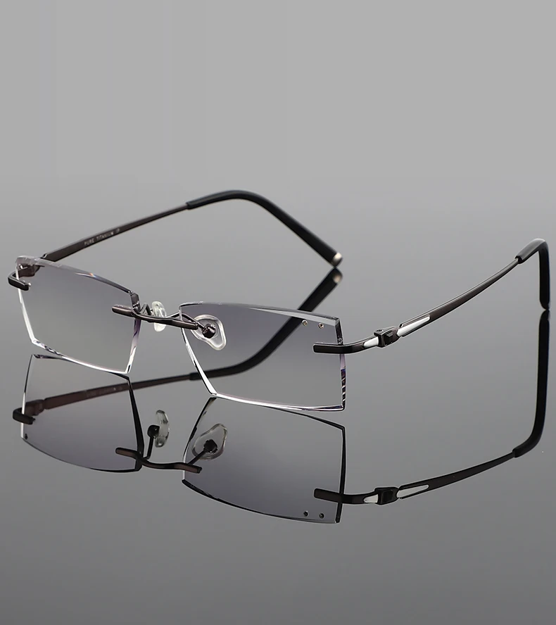 Chashma Ottica Men's Rimless Titanium Eyeglasses – FuzWeb