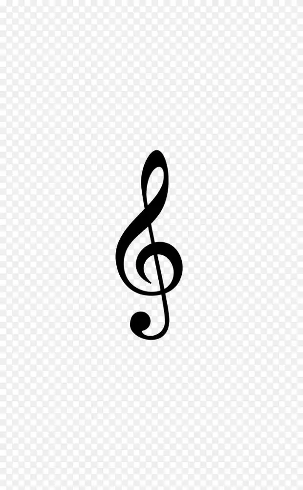高音剪影音乐音符剪裁png图片素材免费下载_图片编号2474143-png素材