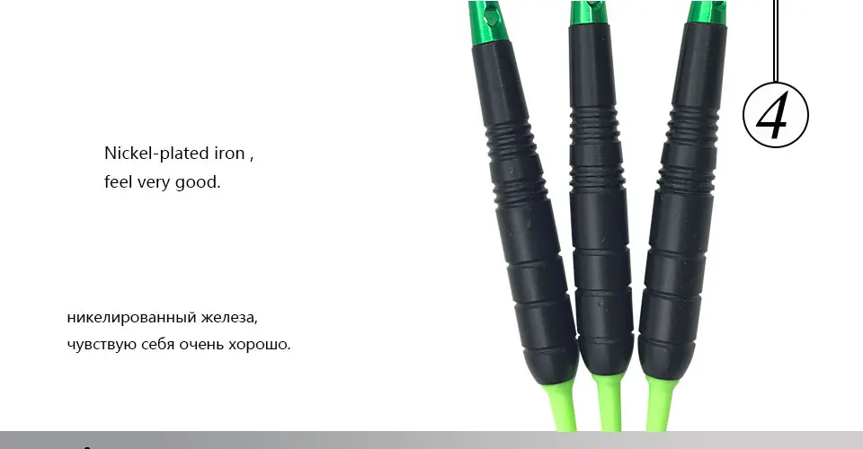 Easytoday 3Pcsset Green Soft Tip Darts Sports Supplies Darts Professional Metal Barrel Darts Shafts Aluminum Flight Tail wing (4)