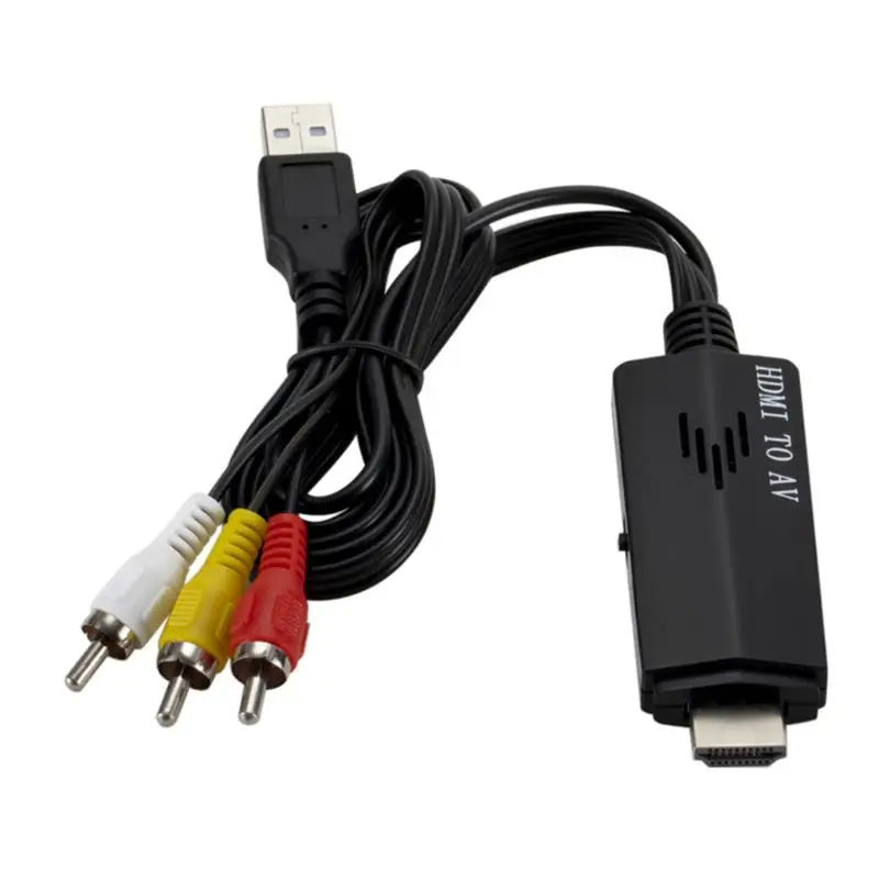 1080P HDMI в AV конвертер 3RCA CVBS конвертер HDMI в композитный AV конвертер