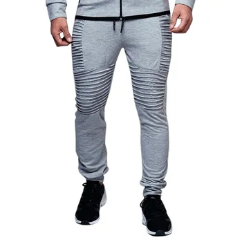 

Men's Hip Hop Trousers Striped Design Jogger Male Pants Trousers Men Drawstring Casual Pants Spring And Autumn