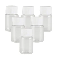 10Pcs 15ml/20ml/30ml/50ml/100ml Refillable Seal Bottles Vials Reagent store Container Plastic Screw cap 2