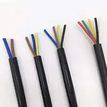 22 AWG 0.3MM2 RVV 2/3/4/5/6/7/8/10/12/14/16/18 ядер шпильки Удлинительный провод Медный провод электрический РВВ Кабельные муфты черно-белую