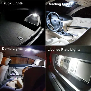 

Car LED Lights Auto Trunk T10 Components Lamp License plate Bulbs Parts
