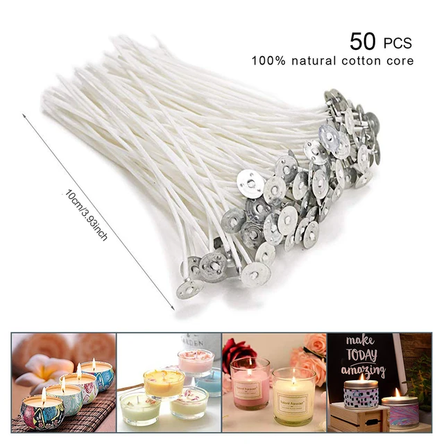 6pcs/Set Candle Making Kit DIY Candle Craft Tools with Pouring Pot Candle Tin Spoon Candle Wick for Adults Beginners 2
