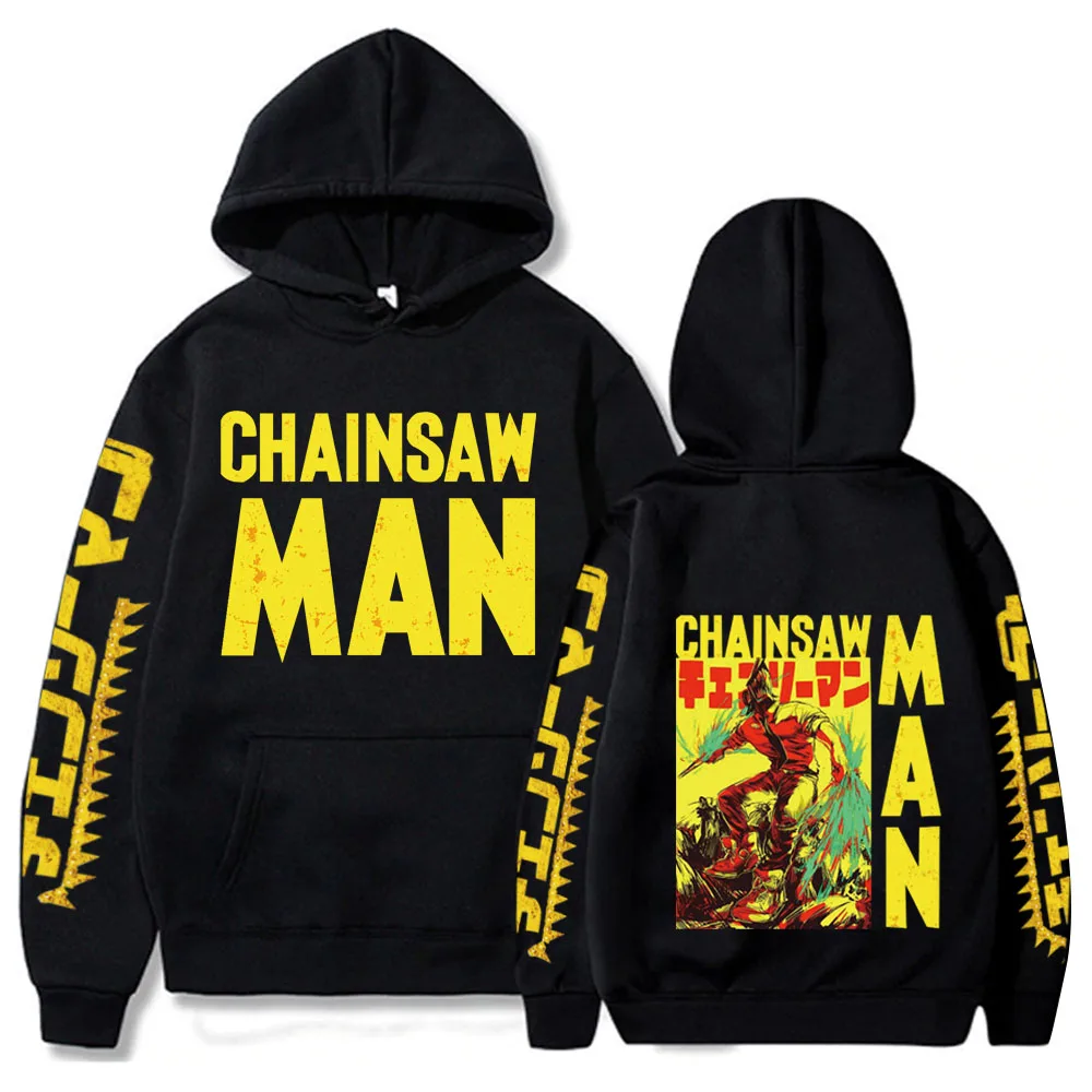 

Harajuku Chainsaw Man Print Loog Sleeve Hot Manga Men Women Unisex Pullover Hoodie Sweatshirt Galgali