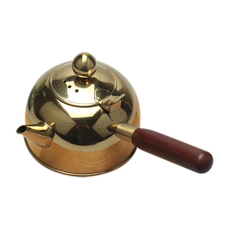 

500Ml Single Handle Water Kettle Induction Turk Samll Coffee Milk Tea Pot 304 Stainless Steel Outdoor Water Boiler Drinkware Gas