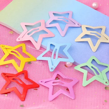 

Baby Girls Snap Hair Clip for Children Kids Hair Pins Color Glitter Hairpin Women Hair Accessories Cute Metal Barrette 3cm
