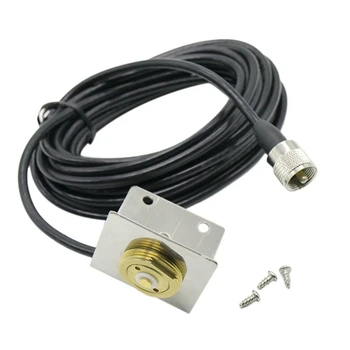 

Bracket L Shape Fender Mount with PL-259 UHF Connector RG-58U 5 Meter Cable