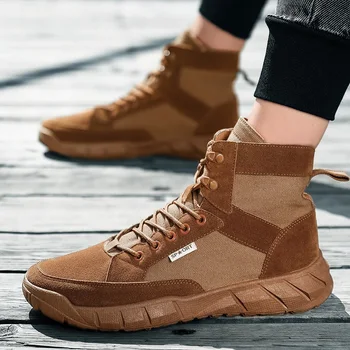 

OLOMM Autumn Winter High help Hot Sale Men's Casual Shoes Comfortable Outdoor Non-slip High Quality Trend Men Fashion Sneakers