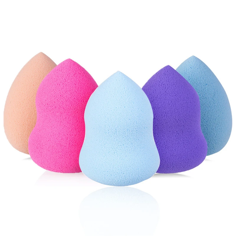 1pc gourd-shaped beauty sponge egg three-dimensional latex puff Smooth Women's Makeup tools Water-drop Shape Makeup beauty