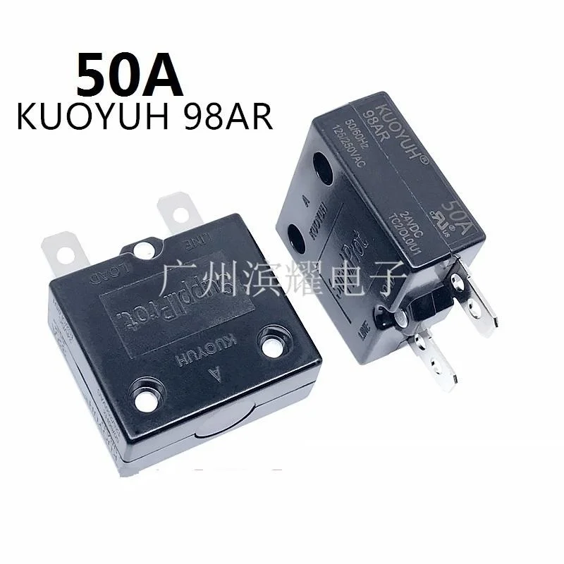 

Circuit Breakers KUOYUH 98AR 50A Overcurrent Protector Overload Switch Automatic Reset