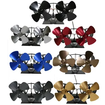 

YL301 Thermal Power Fireplace Fan Heat Powered Wood Stove Fan For Wood/Log Burner /Fireplace Eco Friendly Four-leaf Fans