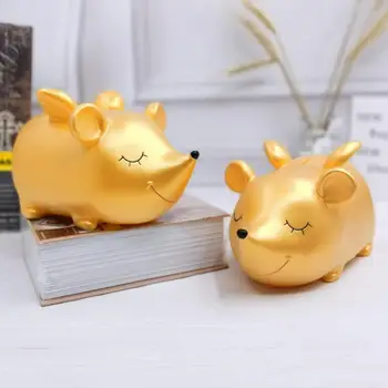 

2020 Year Cute Mouse vinyl Piggy Bank Money Coin Storage Box Table Decoration Home Decor for children Gift