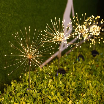 

LED Solar Fireworks Lights 90/150 LEDs Waterproof Solar String Light Lawn Garden Christmas Fairy Lights Holiday Decoration