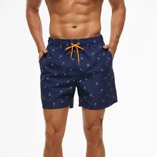 Для мужчин новая модная быстросохнущая пляжный отдых Водонепроницаемый шорты Пляжные штаны Для мужчин быстросохнущие Surf Плавание Шорты плавки мужские