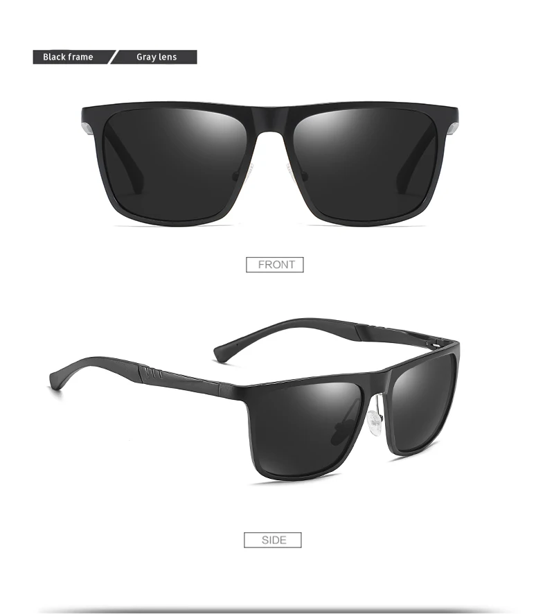 AOFLY алюминиево магниевые поляризованные солнцезащитные очки мужские,, модные, квадратные, для очки для вождения рыбалки, зеркальные, солнцезащитные очки, мужские, UV400