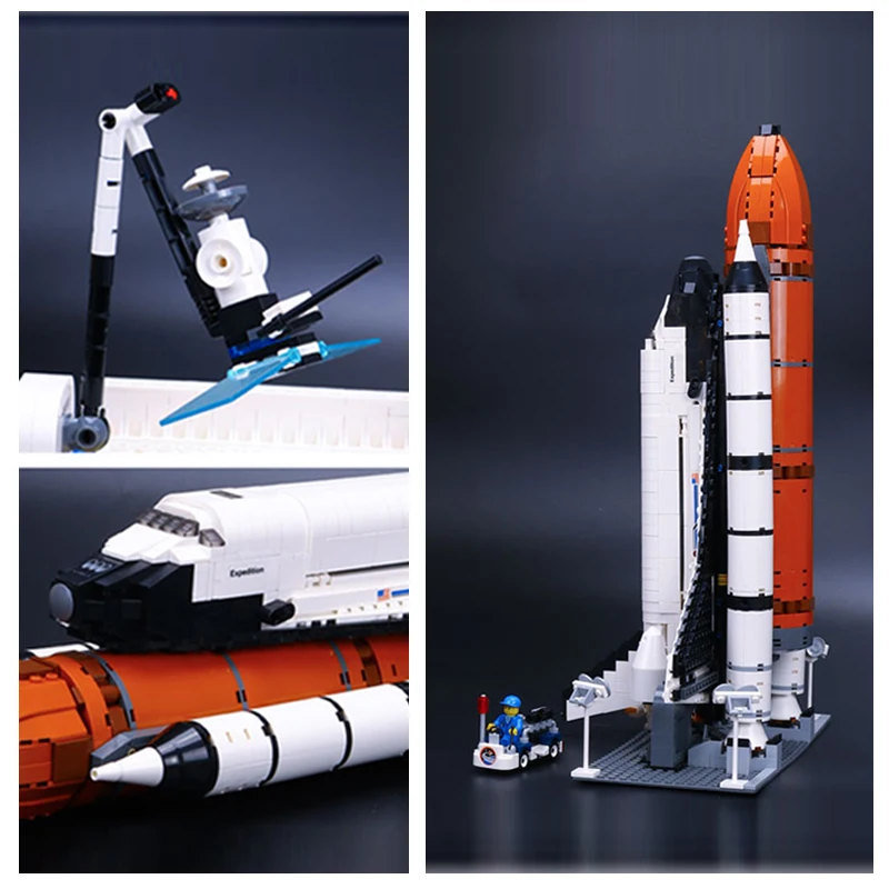 Новые LepinBlocks 16014 Shuttle Expedition 1230 шт совместимые здания 10213 Строительные кирпичи развивающие игрушки рождественские подарки