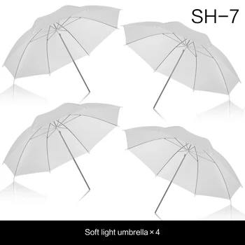 

4 Pack 33"/83cm White Translucent Soft Umbrella for Photo and Video Studio Shooting