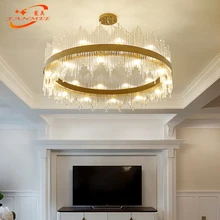 Fanmee Современная хрустальная люстра освещение Роскошные отельные люстры светодиодная Подвесная лампа ресторан K9 хрустальная люстра лампа