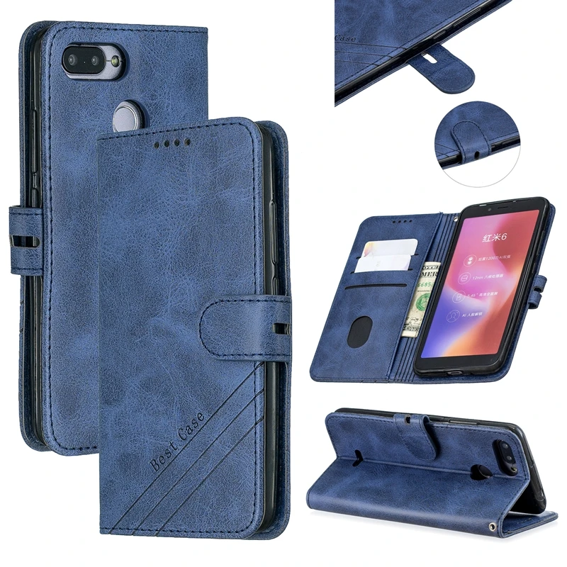 

Flip Leather Case For Etui Xiomi Redmi 6 6A 5 5A 7 7A 8 8A 5 Plus GO K20 Note 5 6 7 10 Pro Mi 5X 6X CC9 CC9E 9T Book Cover Coque