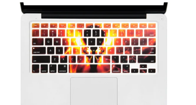 Модная пленка для клавиатуры из ТПУ Защитная кожа Apple Macbook Air Pro retina мягкие