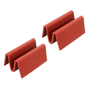 

2pcs Thickened Glove Microwave Oven Glove Silicone Gloves Heat-proof Mitten for Cooking Baking Kitchen Home (Grey)