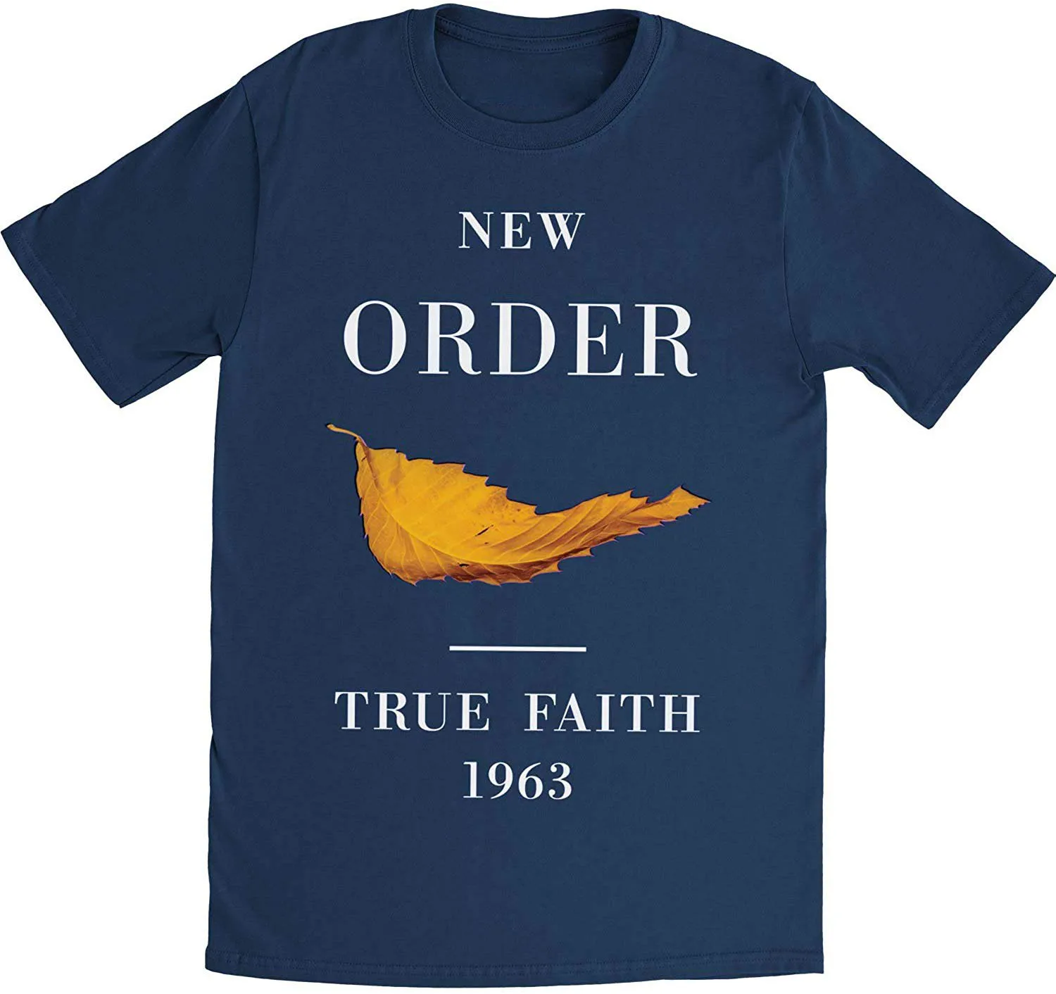 Новый заказ Приталенная футболка с надписью True Faith (XL) крутая синяя Новейшая