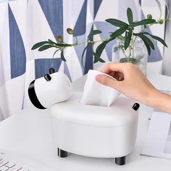 

Creative Telescopic Tissue Box with Toothpick Holder Cartoon Plastic Multifunction Tissue Box 2 In 1 Design Home Storage Tools