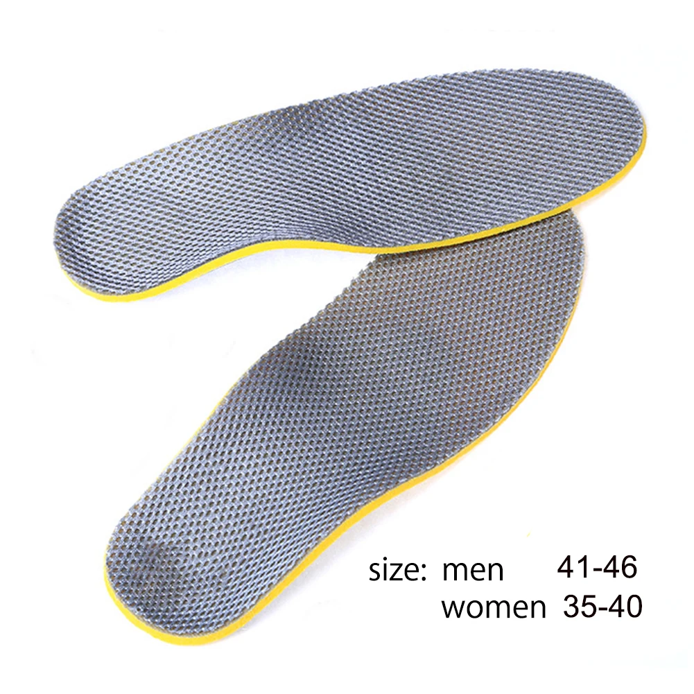 1 пара 3D Женская и мужская удобная обувь ортопедические стельки Вставки Высокая арочная опорная площадка