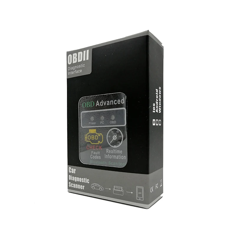 Диагностический инструмент OBD2 ELM327 V1.5 с чипом PIC18F25K80 ELM 327 в 1 5 Bluetooth 3 0 для Android