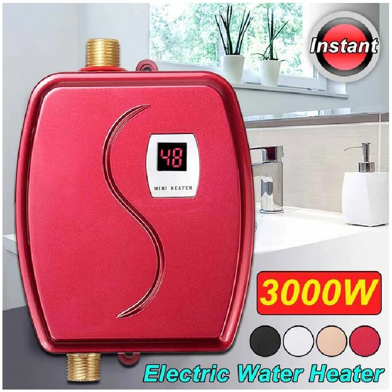 High Quality Instant Tankless Water Heater 3000w 220v 110v Thermostat Induction Heater Electric