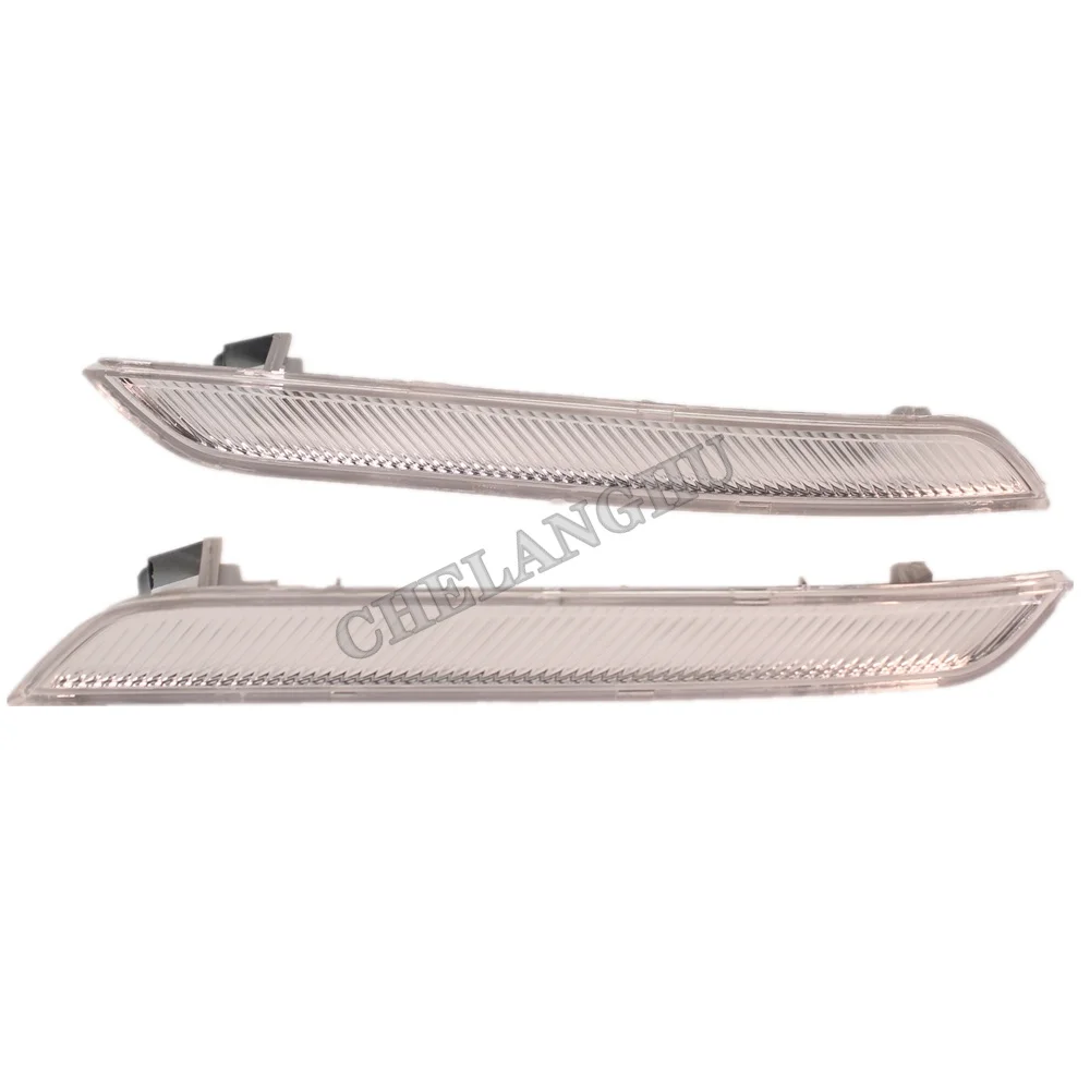 Pair White Front Bumper Side Marker Reflector Light For BMW X5 E70 M 2009 2010 2011 2012 2013 2014