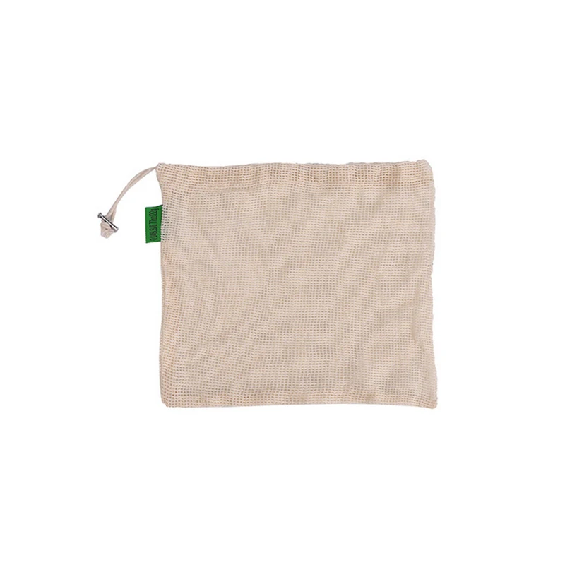 Фрукты/сетка для овощей комплект с кулиской карманная зеленая сумка для покупок кухонный мешок для хранения сумка-держатель для пакетов многоразовый мешок для производства