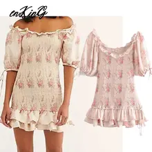 Индийское народное винтажное богемное платье с вырезом лодочкой и оборками пляжное сексуальное мини-платье для женщин vestidos de fiesta de noche vestidos блейзер