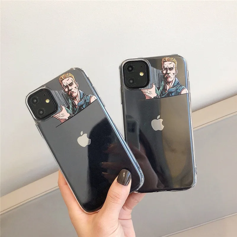 

Funny spoof artillery Phone Case For iPhone 11 transparent creative design case for Apple iphone 11Pro 11ProMax cover capa