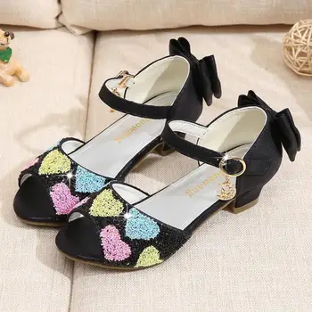 

Children Shoes Kids Girls Fashion Princess Spring Cute Elsa Sandals Chaussure Enfants Cute Love Flat Party Elsa Shoes