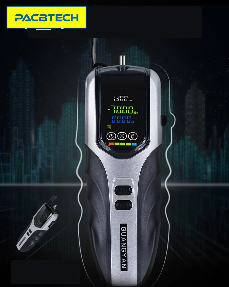2021 NEW High Precision Rechargeable Battery Optical Power Meter G7 Color LCD Screen Fiber optic power meter with flash light | Мобильные