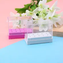 Гвоздь сверло инструмент Дисплей Держатель Коробка для хранения Сделай Сам Маникюр полированный наборы случае 10 отверстий