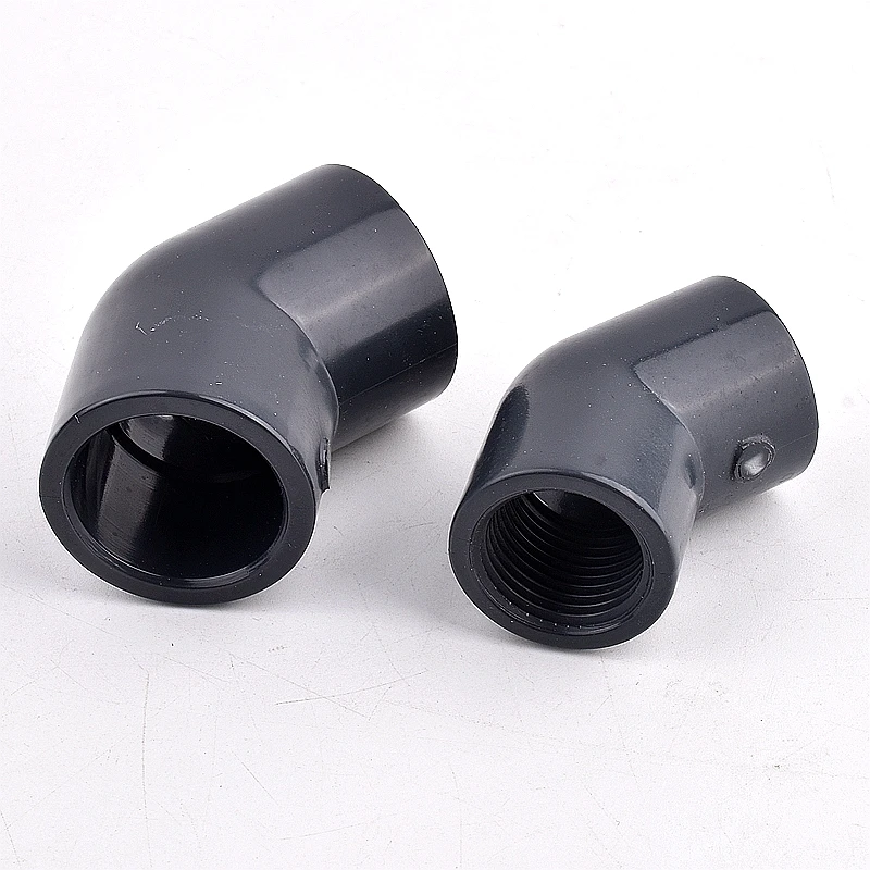 UPVC-Rohrverbinder 45-Grad-Winkelstück 1/2"~2" (20~63mm) für Aquarien, Fischbecken, Wasserleitungen, Gartenbewässerung und Irrigationsarmaturen – Detail 5
