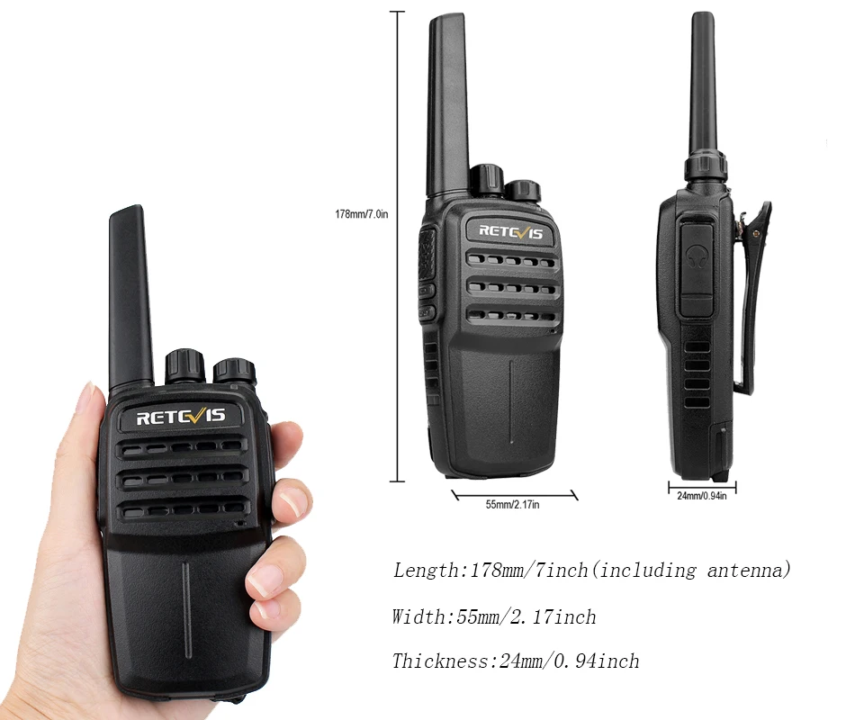 Цифровая рация DMR 1 шт. RETEVIS RT40 PMR446/FRS PMR 446 МГц Comunicador 0 5 Вт VOX двухсторонний