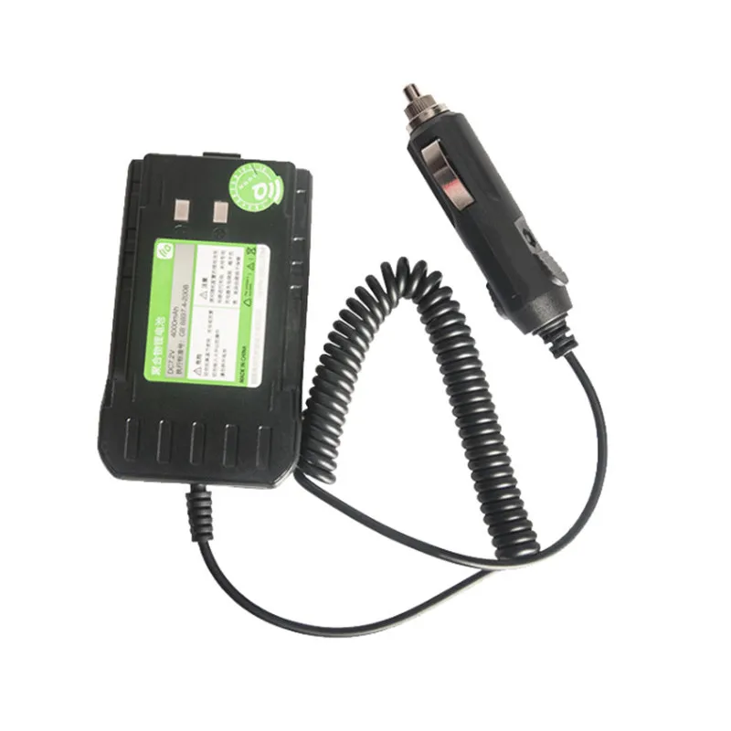 12V для Quansheng TG-UV2plus аксессуары для интерфонов автомобиль погрузки электрические Приспособления - Цвет: Черный
