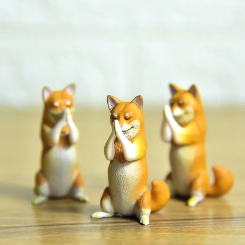Молитва за Blessings Akita Dog ПВХ фигурки куклы мини-игрушки | Игрушки и хобби