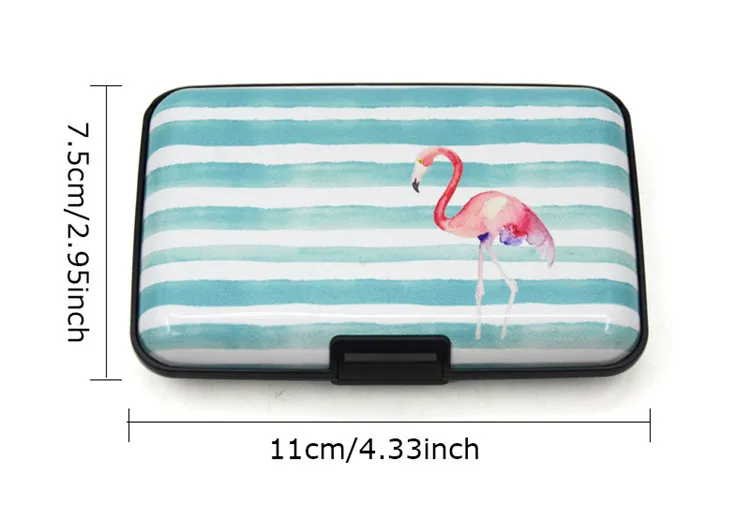 Cute Pattern Antitheft Small Purses Anti Rfid Aluminium Womens Wallets Ladies Bank Card Case Holder Set Protection Coin Purse