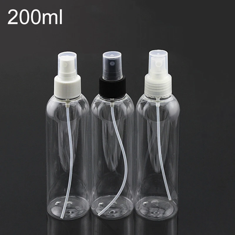 

Plastic 200ml Spray Bottle Empty Makeup Face Toners Water Packaging Cosmetic Women Perfume Sprayer Clear Container Free Shipping