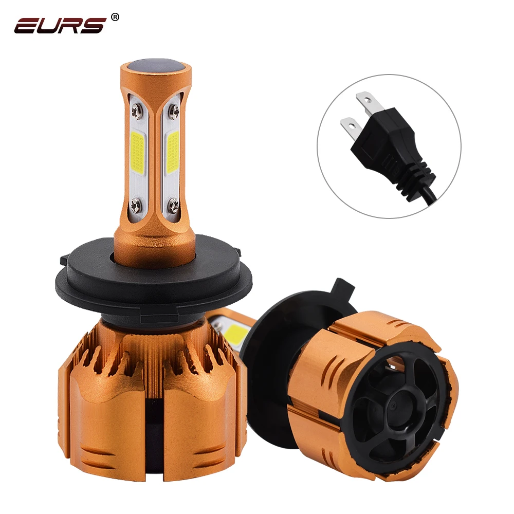 

New 3 Side H4 H7 9005 9006 H11 H8 HB4 H1 H3 HB3 Led Beam Auto Car Headlight Bulbs 60W 9000LM 3000/4300/6000/8000K Motor Led Lamp