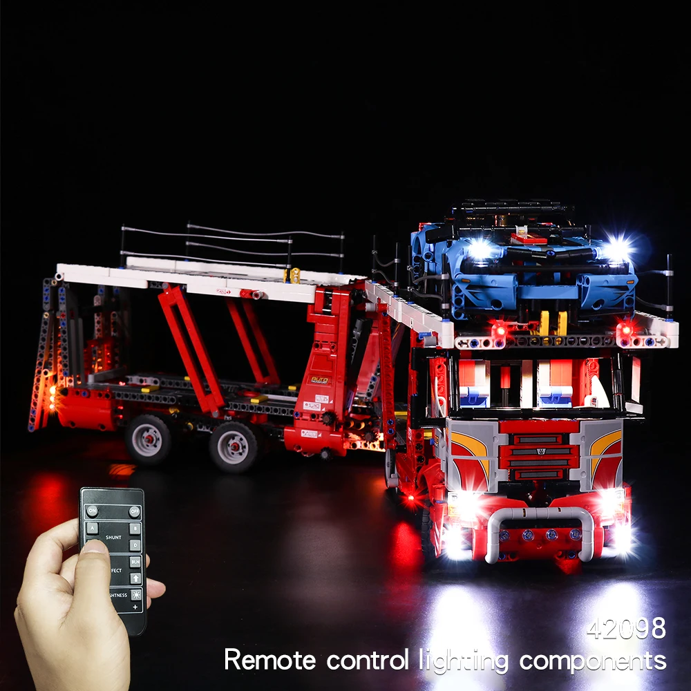 LED Light Lighting Kit ONLY For LEGO 42098 Technic Car Transporter Bricks Toys 