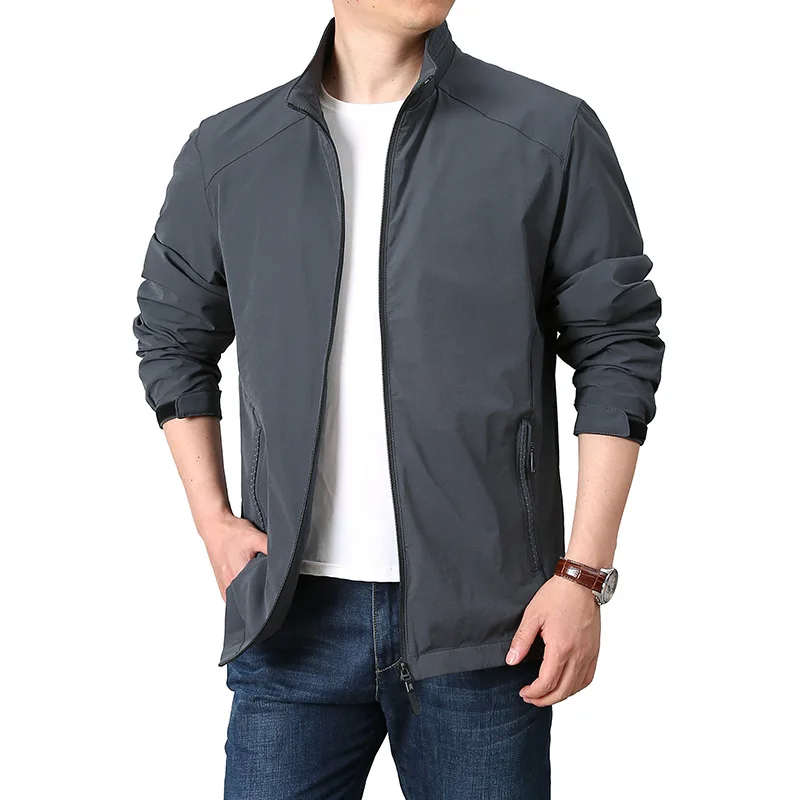 Fashion Varsity Baseball Jacket for Men Bomber Jacket Multi-pocketed Windbreaker Lightweight Premium Jackets Outdoors 