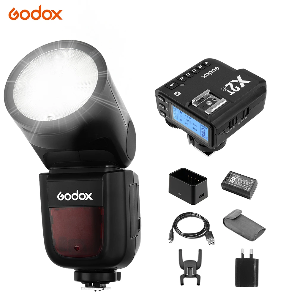 Godox V1P вспышка для камеры Speedlite с круглой головкой 2,4G Беспроводная система X с X2T-P ttl Беспроводная вспышка триггер для PENTAX